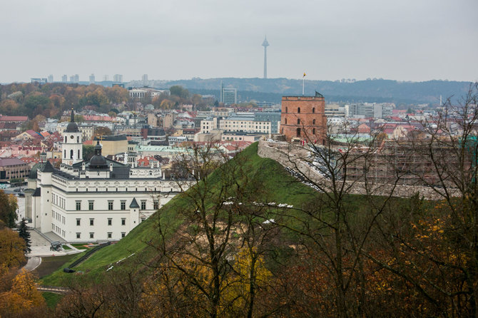 Juliaus Kalinsko / 15min nuotr./Vilniaus panorama nuo Trijų kryžių kalno