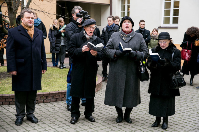 Juliaus Kalinsko / 15min nuotr./Protesto akcijos akimirka