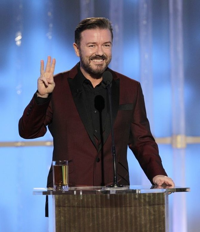 „Reuters“/„Scanpix“ nuotr./Ricky Gervaisas