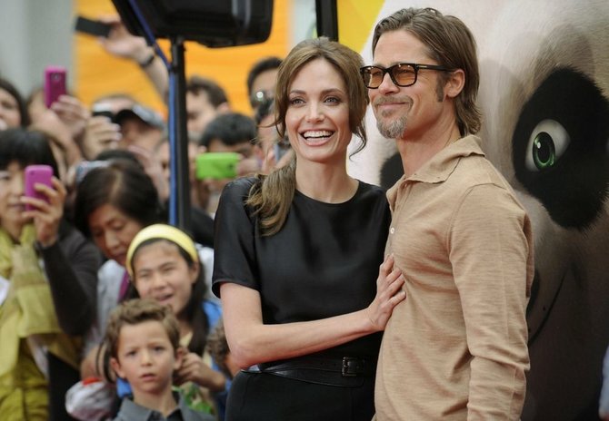 „Reuters“/„Scanpix“ nuotr./Bradas Pittas ir Angelina Jolie (2011 m.)