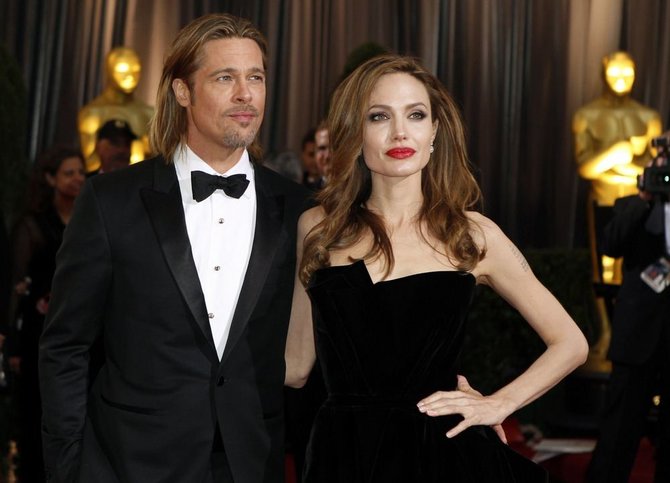 „Reuters“/„Scanpix“ nuotr./Bradas Pittas ir Angelina Jolie (2012 m.)