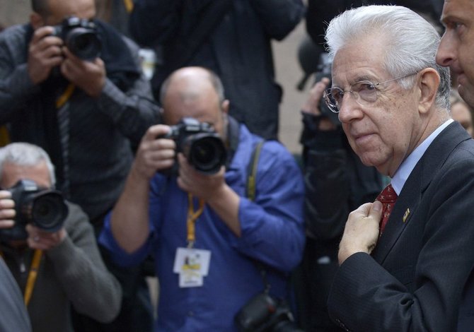 „Reuters“/„Scanpix“ nuotr./Italijos ministras pirmininkas Mario Monti