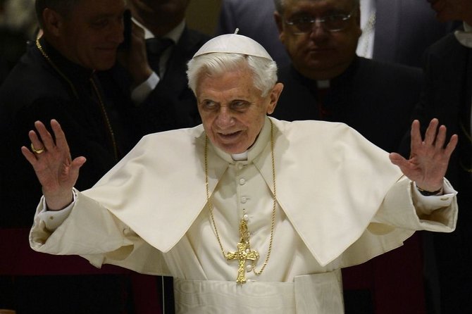 AFP/„Scanpix“ nuotr./Popiežius Benediktas XVI