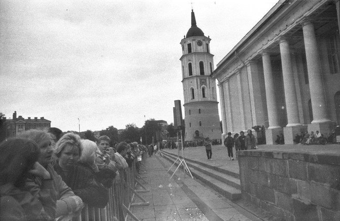 Alfredo Girdziušo nuotr./Akimirka iš popiežiaus Jono Pauliaus II vizito Lietuvoje