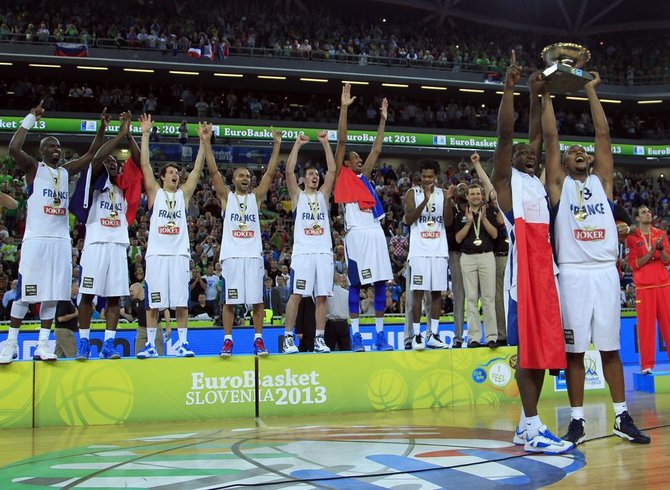 „Reuters“/„Scanpix“ nuotr./„Eurobasket 2013“ čempionai – Prancūzijos krepšinio rinktinė