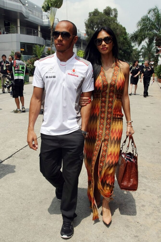 „Scanpix“/„LaPresse“ nuotr./Lewisas Hamiltonas ir Nicole Scherzinger