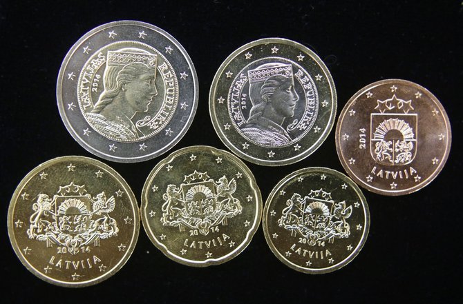 Latvijos euro monetos