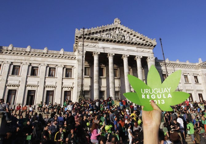 „Reuters“/„Scanpix“ nuotr./Urugvajus legalizavo marihuanos prekybą.