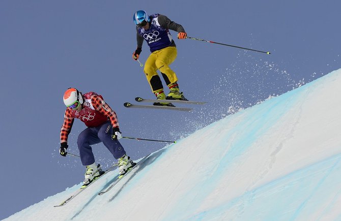 AFP/„Scanpix“ nuotr./Akrobatinis slidinėjimas