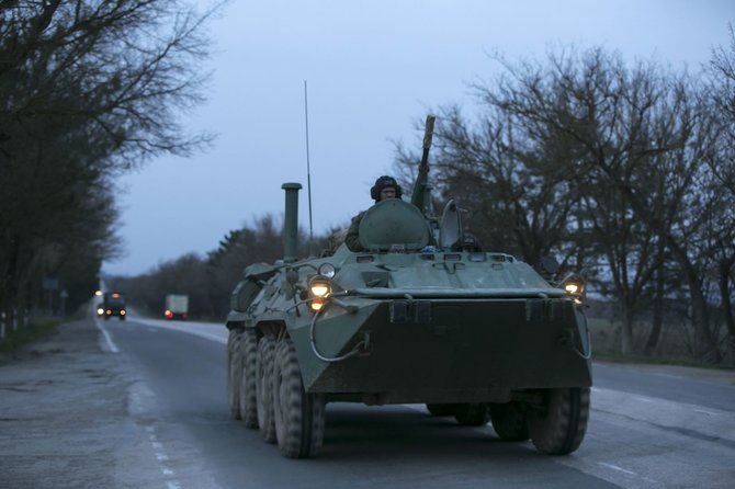 „Reuters“/„Scanpix“ nuotr./Rusijos karinė technika Kryme