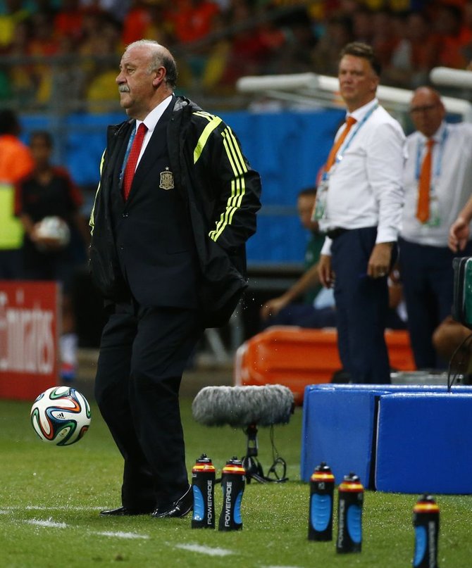 „Reuters“/„Scanpix“ nuotr./Ispanijos futbolo rinktinės treneris Vicente'as Del Bosque