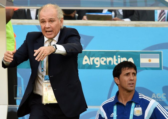 AFP/„Scanpix“ nuotr./Argentinos futbolo rinktinės treneris Alejandro Sabella