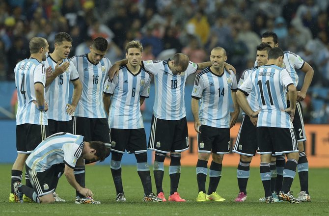 AFP/„Scanpix“ nuotr./Argentinos futbolininkai