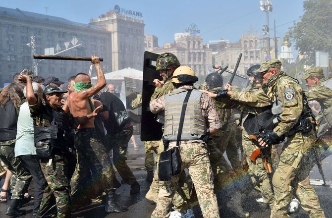 AFP/„Scanpix“ nuotr./Protestas Kijeve