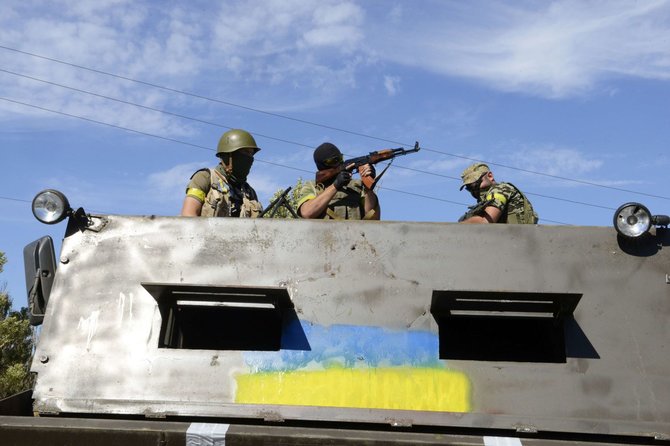 AFP/„Scanpix“ nuotr./Ukrainos „Dnipro“ bataliono savanoriai