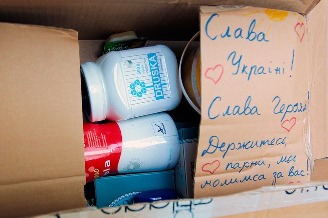 Jono Ohmano asmeninio archyvo nuotr./Humanitarinė parama pasiekė Kijevą