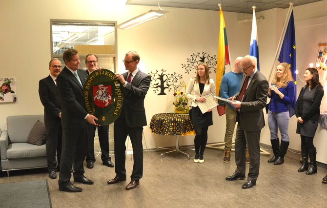 URM nuotr./Suomijoje, Kuopijo mieste atidarytas Lietuvos garbės konsulatas 