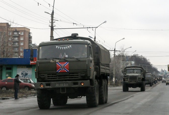 „Reuters“/„Scanpix“ nuotr./Rusjijos teroristai Makijivkoje