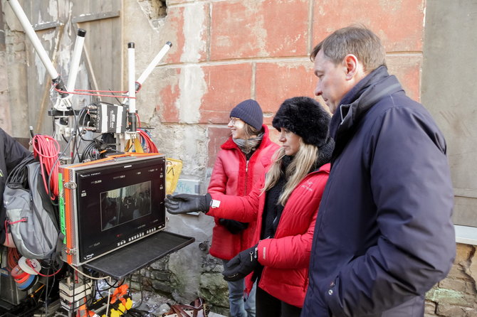 Vilnius.lt nuotr./„Karas ir taika“ filmavimo akimirka