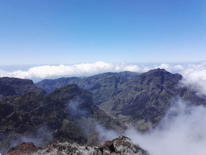 15min.lt/Audriaus Gavėno nuotr./Vaizdas nuo Pico Ruivo viršūnės