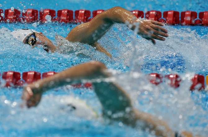 Plaukikas Kęstutis Skučas parolimpinėse Londono žaidynės 50 m rungtyje nugara buvo devintas