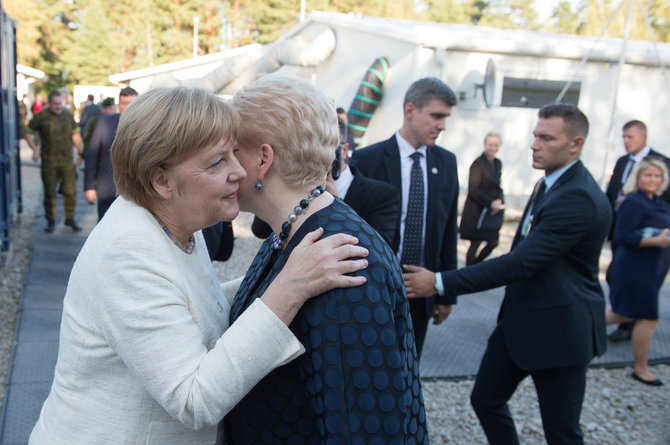 Alfredo Pliadžio nuotr./Angela Merkel lankėsi Rukloje