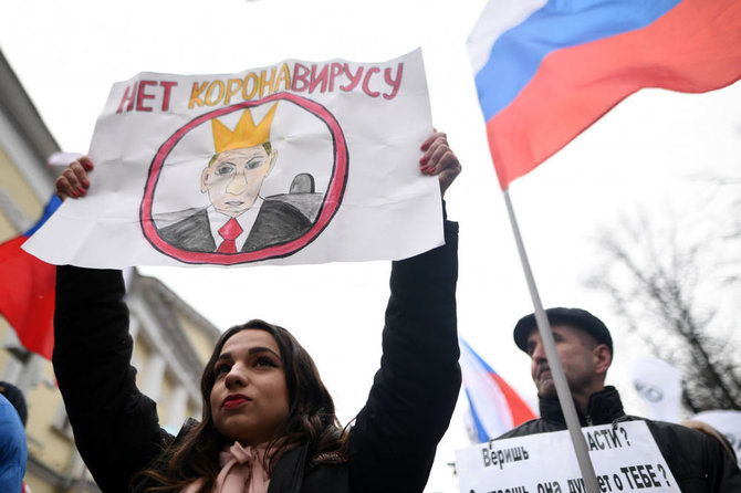 AFP/„Scanpix“ nuotr./Protestas Rusijoje