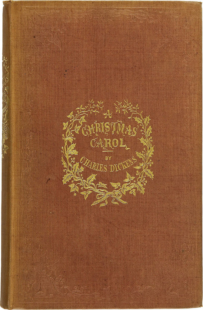 Wikipedia nuotr./„Kalėdų giesmė“. Pirmasis knygos viršelis 1843 metais