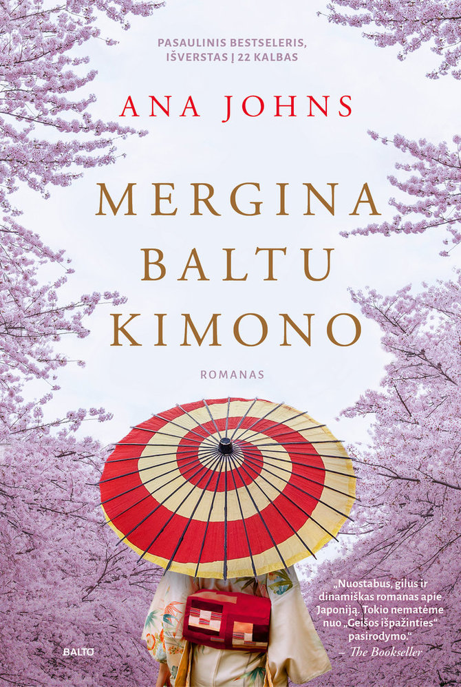 Knygos viršelis/Knyga „Mergina baltu kimono“ 