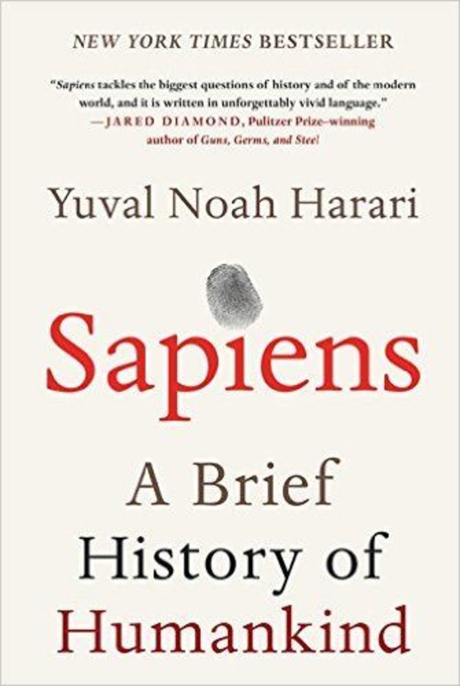 Knygos viršelis/Knyga „Sapiens: A Brief History of Humankind“