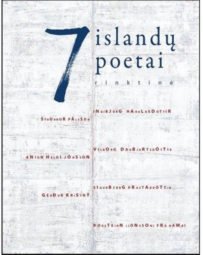 Knygos viršelis/Knyga „7 islandų poetai“
