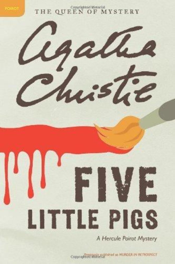 Knygos viršelis/Knyga „Five Little Pigs“