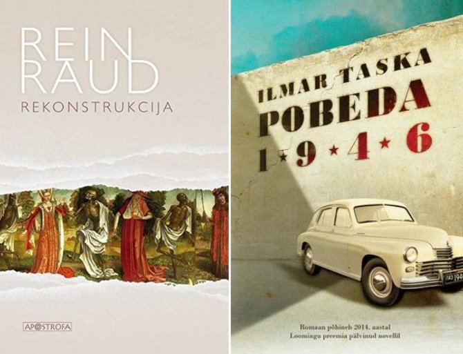 Knygų viršeliai/Reino Raudo knyga „Rekonstrukcija“ ir Ilmaro Taskos knyga „Pobeda 1946“