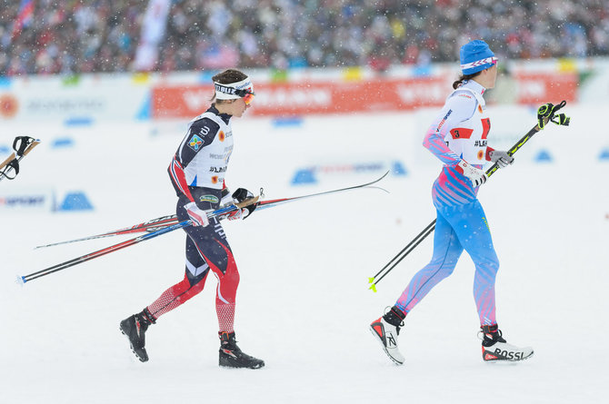 Donato Lazausko nuotr./Komandinis  sprintas Pasaulio slidinėjimo čempionate 