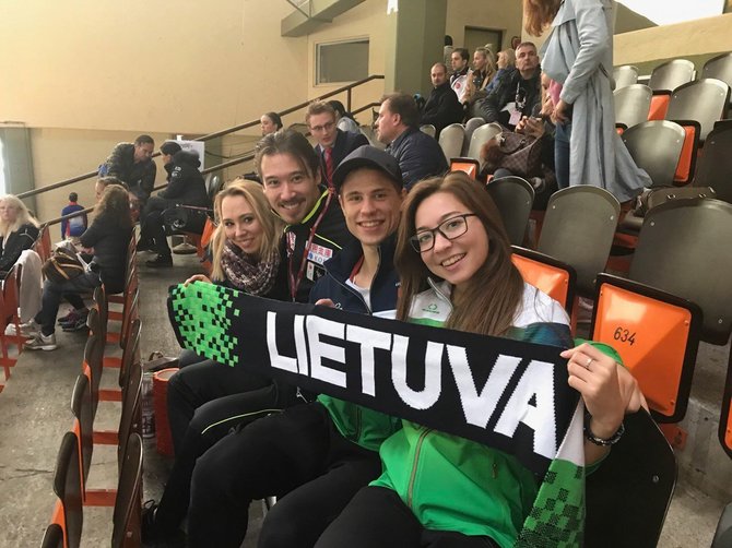 Lietuvos čiuožimo federacijos nuotr./Allison Reed ir Saulius Ambrulevičius 