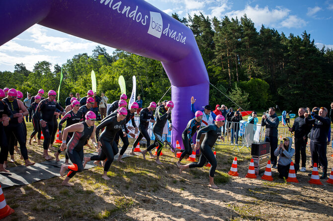 R.Lukoševičiaus nuotr./Lietuvos atviro vandens 5 km plaukimo čempionatas