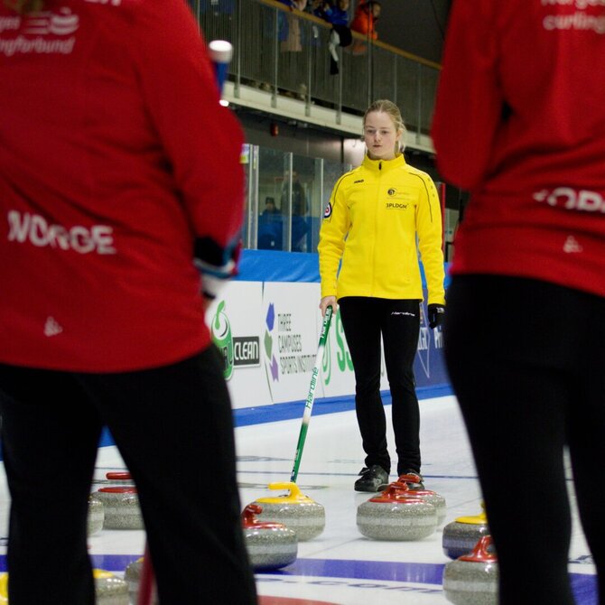 Photos by Miki nuotr./Lietuvos merginų kerlingo rinktinė