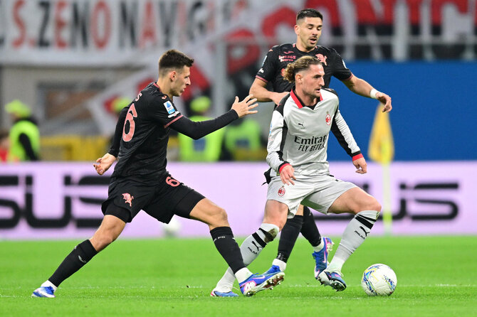 „Reuters“/„Scanpix“ nuotr./Gvidas Gineitis maču su „AC Milan“