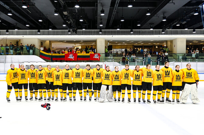 Hockey.lt nuotr./Lietuvos moterų ledo ritulio rinktinė