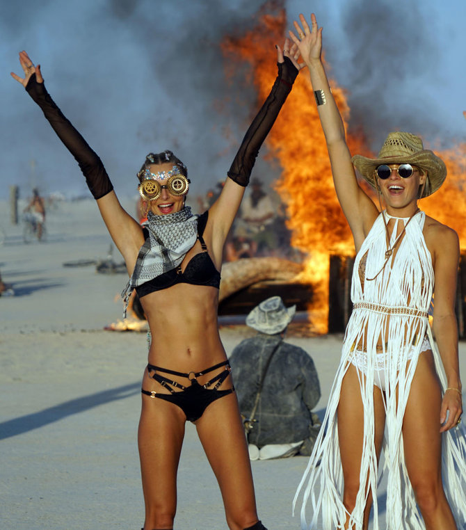 „Scanpix“/„Sipa USA“ nuotr./„Burning Man“ festivalis