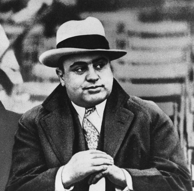 „Scanpix“/AP nuotr./Legendinis gangsteris Al Capone 1931 metais
