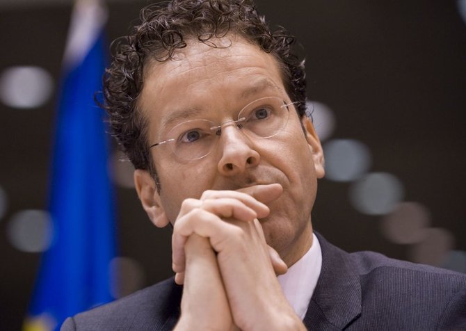 AFP/„Scanpix“ nuotr./Euro zonos vadovas Jeroenas Dijsselbloemas