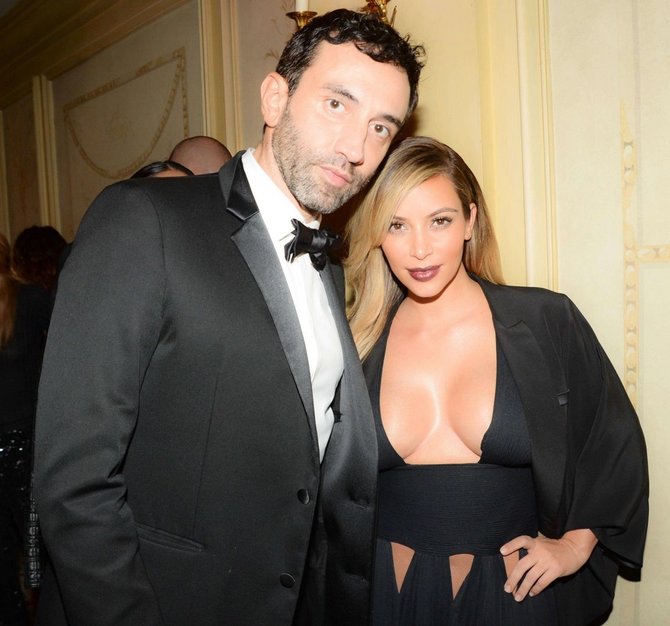 Riccardo Tisci ir Kim Kardashian