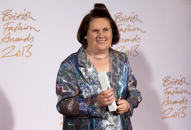 „Reuters“/„Scanpix“ nuotr./Mados žurnalistė Suzy Menkes pelnė specialų pripažinimo apdovanojimą