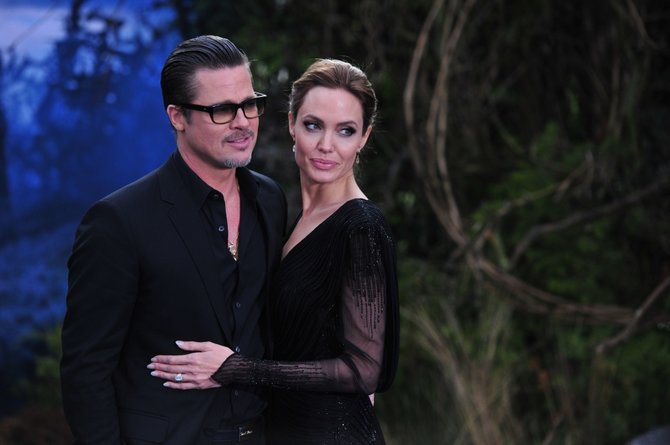 AFP/„Scanpix“ nuotr./Bradas Pittas ir Angelina Jolie