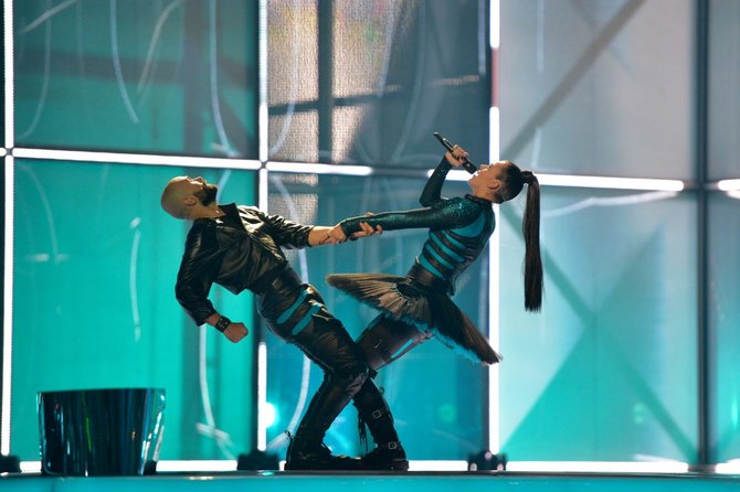 eurovision.tv nuotr./Vilija Matačiūnaitė ir Šarūnas Kirdeikis