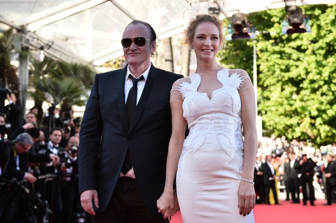 AFP/„Scanpix“ nuotr./Uma Thurman ir Quentinas Tarantino