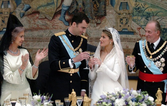 AFP/„Scanpix“ nuotr./Princo Felipe ir princesės Letizios vestuvės