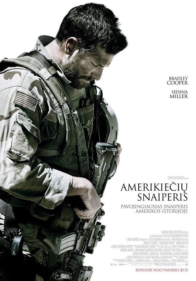 „ACME Film“ nuotr./Filmo „Amerikiečių snaiperis“ plakatas