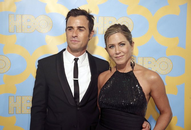 „Reuters“/„Scanpix“ nuotr./Jennifer Aniston ir Justinas Theroux